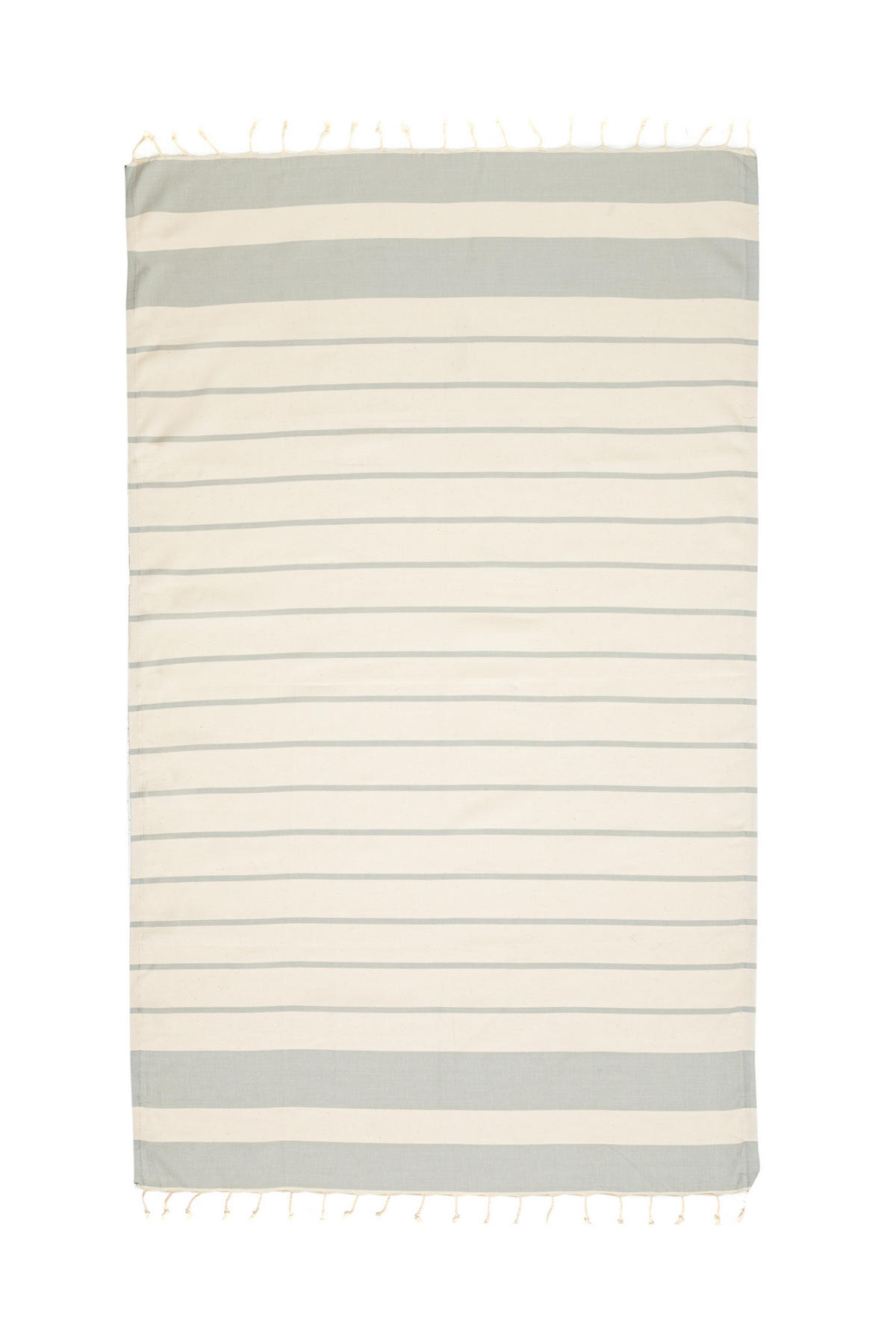 HAMAMTUCH Gestreift 100% Baumwolle 100x180 Grau - Grau, Textil (180/100cm) - Villa Möbel