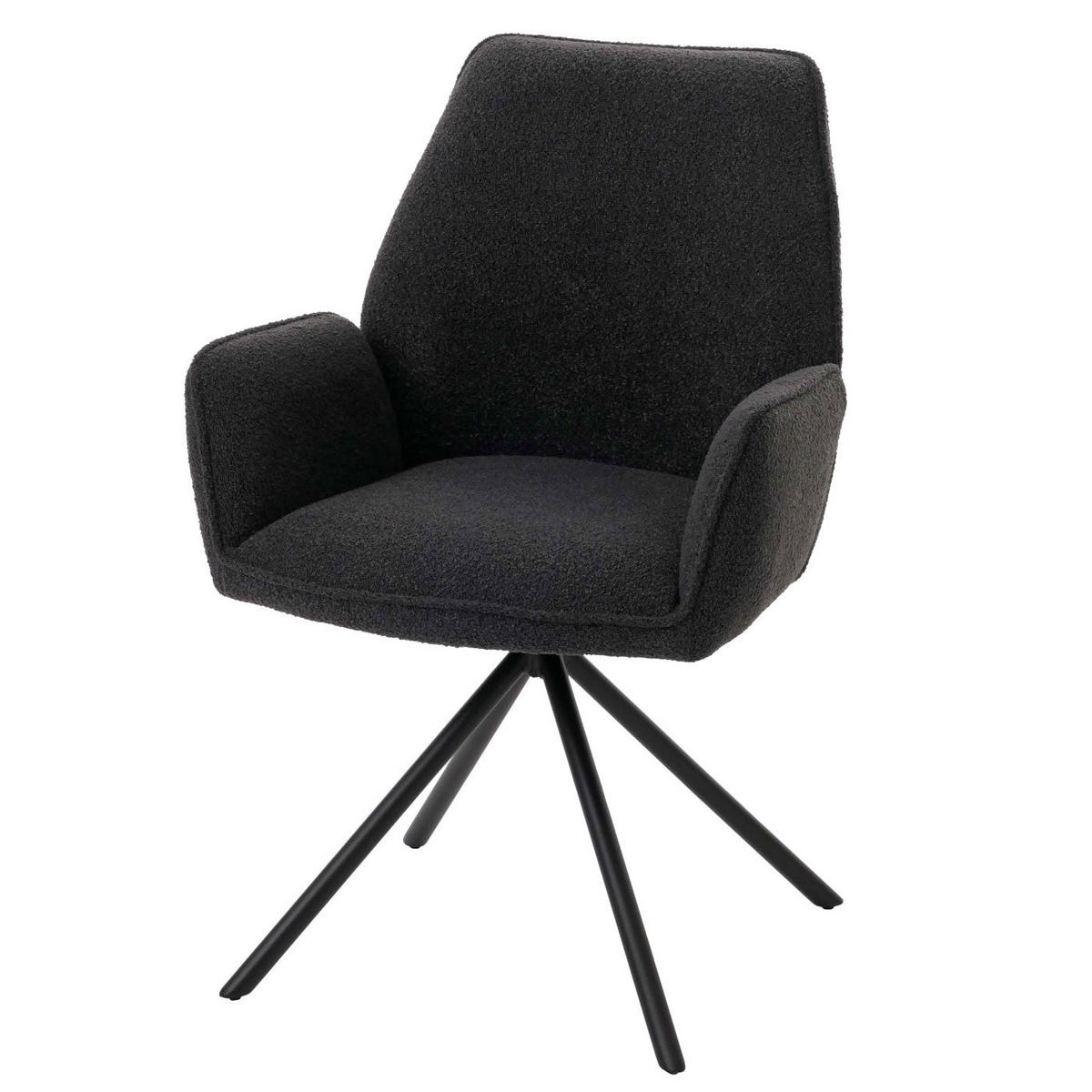 ESSZIMMERSTUHL Grau 6er-Set - Dunkelgrau/Grau, Textil (60/86/60cm) - MCW