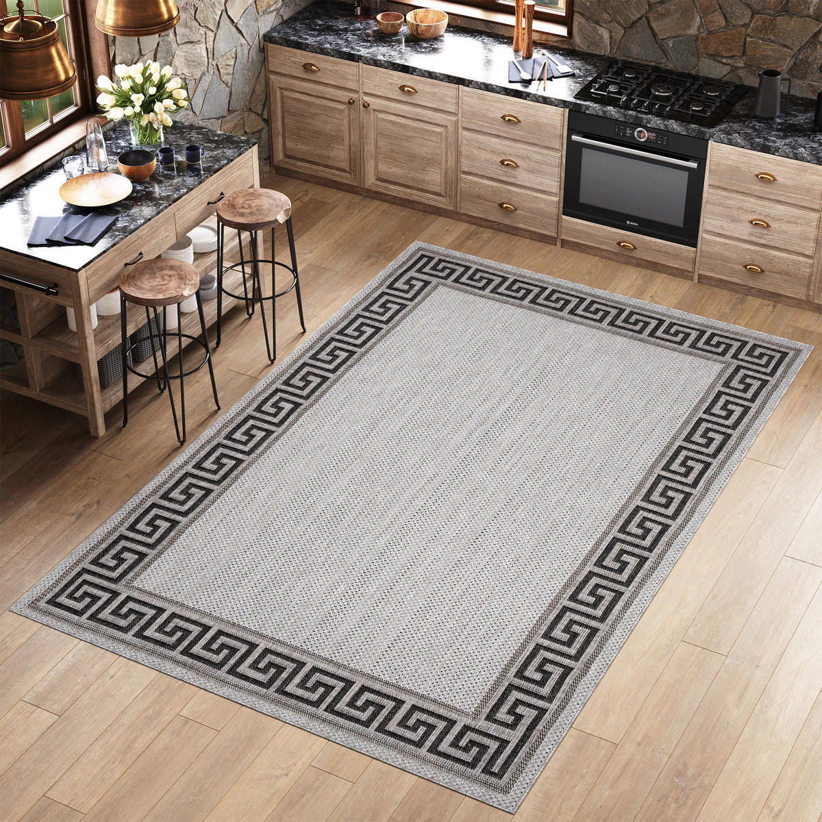 TEPPICH MELISSA Grau 60/200 cm - Grau, Kunststoff (60/200cm) - Tapiso