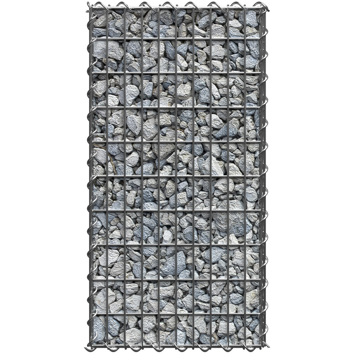 GABIONE ,Drahtstärke 4 mm,grau - Grau, Metall (30/50cm) - tectake