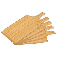 SCHNEIDEBRETTER mit Tragegriff, 5 Stück - Bambus - Naturfarben, Holz (20/38cm) - Kesper