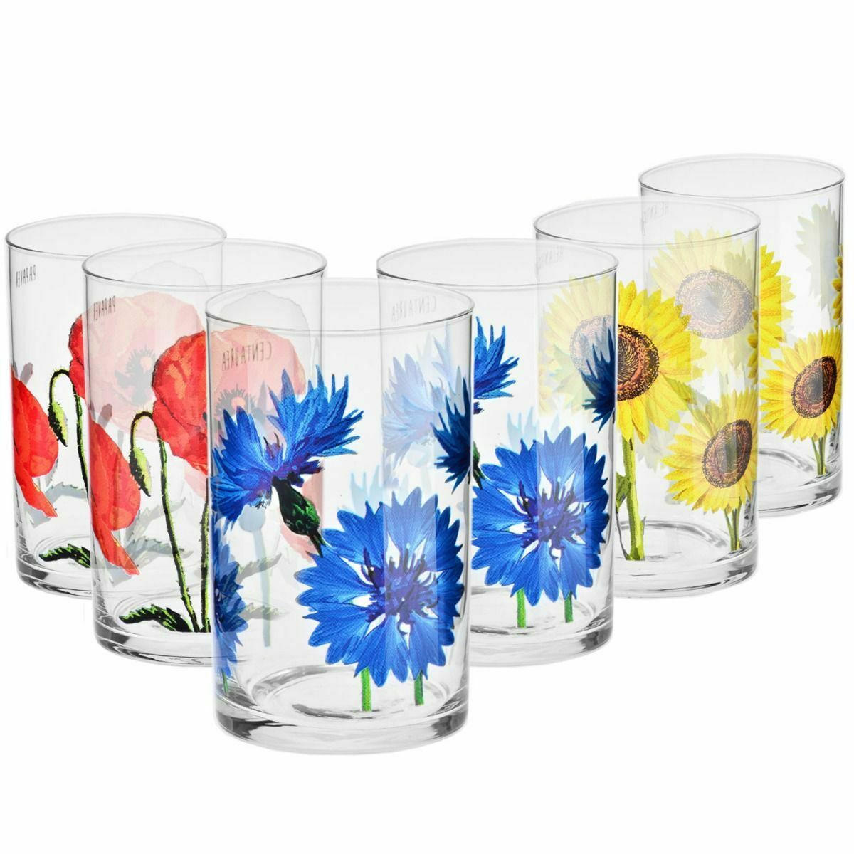 TEEGLÄSER BLOOM, 6er-Set, 250 ml - Multicolor, Glas (0.25L) - Krosno Glass