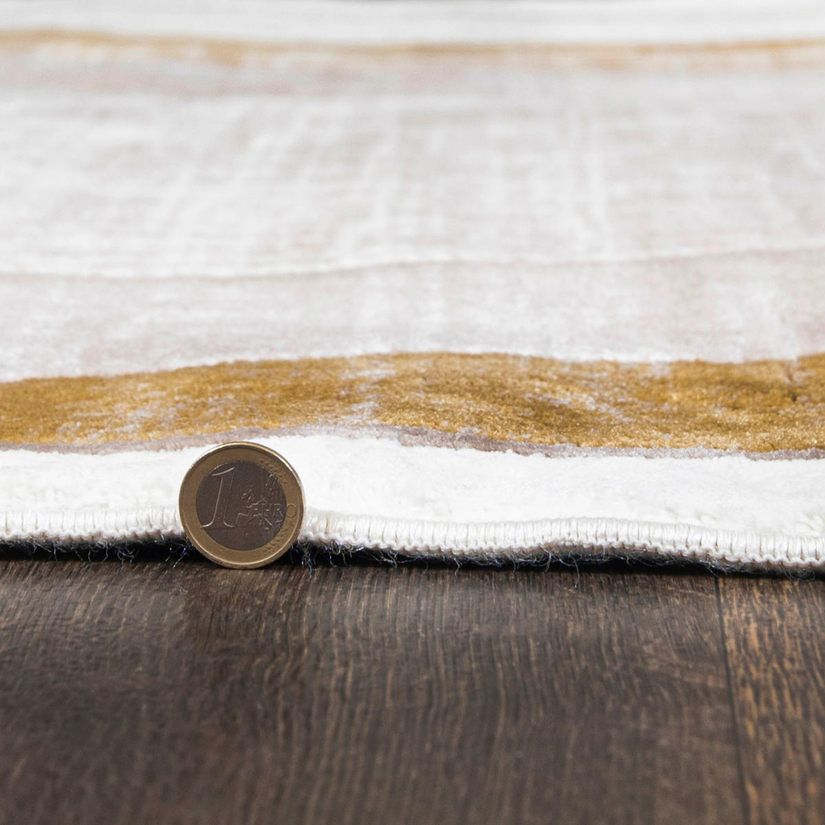 TEPPICH Beige Abstrakt - Kurzflor Unregelmäßig Unregelmäßige Form - Creme Golden - 200 x 300 cm - Sahara, Textil (200/300cm) - Mazovia