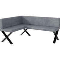 ECKBANK TONI_X - Grau, Textil (128/168cm) - Meblini