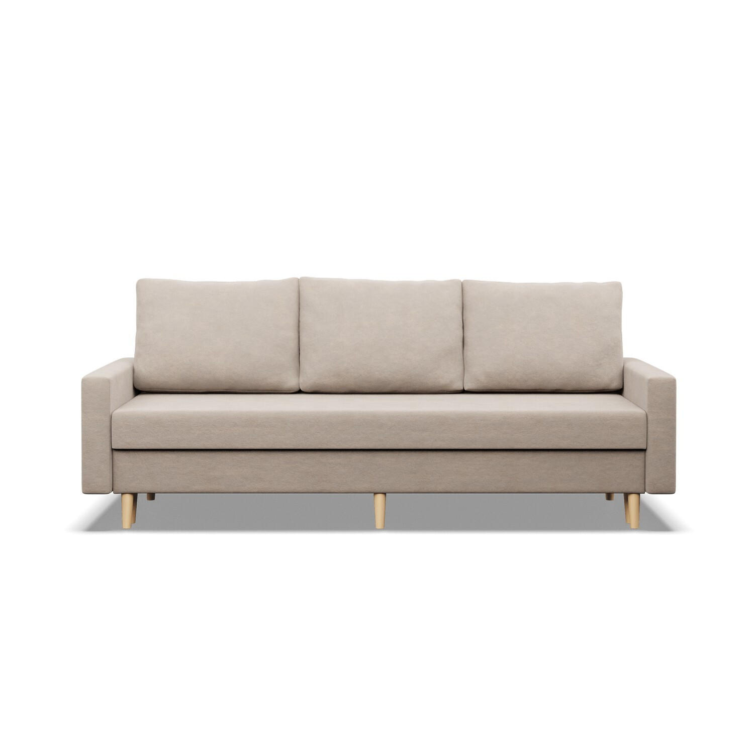 SOFA Blank beige 212/92/92 - Beige, Textil (212/92/92cm) - SIMKAM Furniture