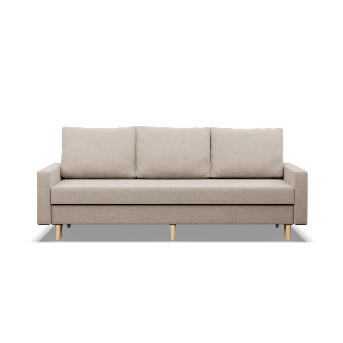 SOFA Blank beige 212/92/92 - Beige, Textil (212/92/92cm) - SIMKAM Furniture