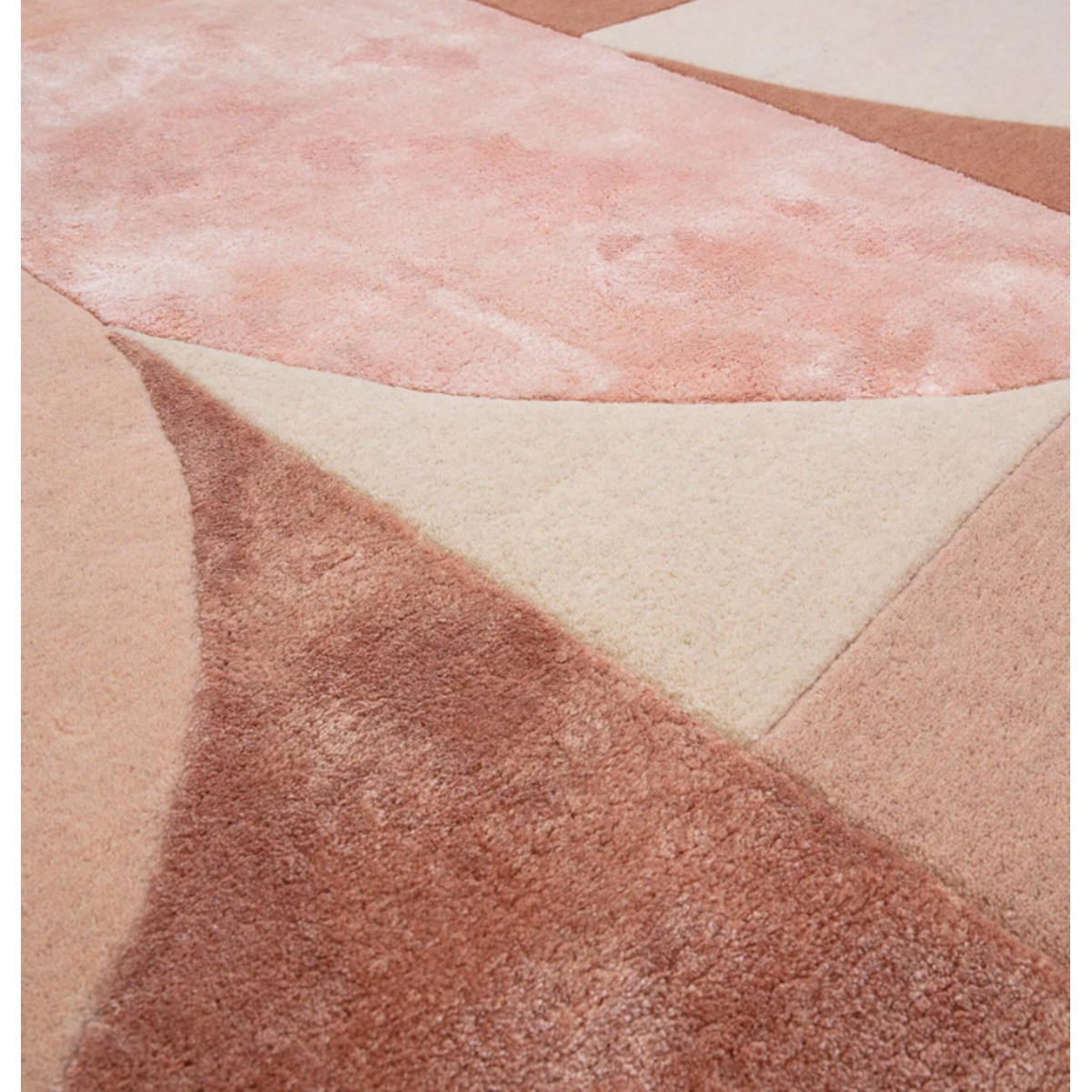 TEPPICH Moderner aus Wolle für Wohn- und Schlafzimmer LAVO Rosa 200 x 300 cm - Pink, Naturmaterialien (200/300cm) - Novatrend