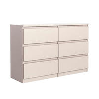 KOMMODE mit 6 Schubladen Kaschmir 100x39x78 cm - Kaschmir, Holzwerkstoff (100/78.5/39cm) - MebLocker