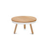 COUCHTISCH Batea M mit Stauraum - Eichefarben/Weiß, Holz (62/62/35cm) - Woodendot