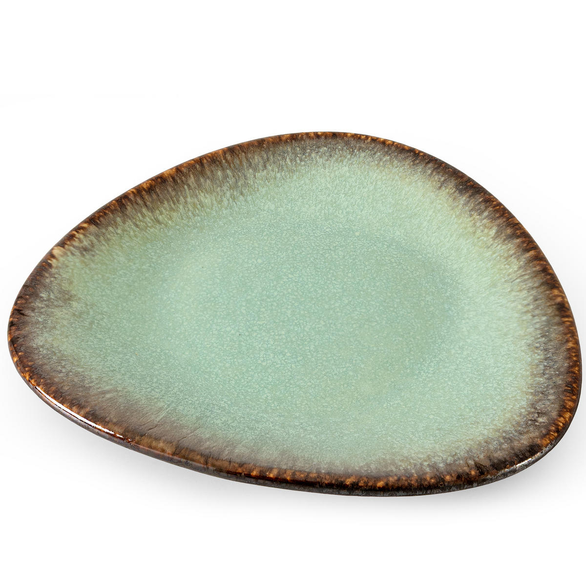 FRÜHSTÜCKSTELLER PRIMA 6-tlg, Salbeigrün - Salbeigrün, Keramik (18/20/3cm) - KONSIMO®