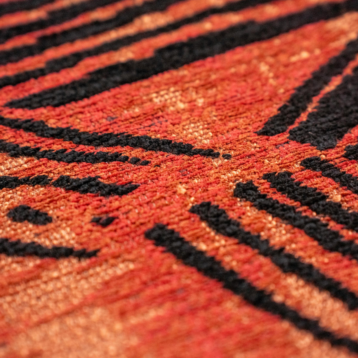 PREPROGA Kanji Ginger Chocolat 200/280 cm - rdeča, umetna masa/tekstil (200/280cm) - Louis De Poortere