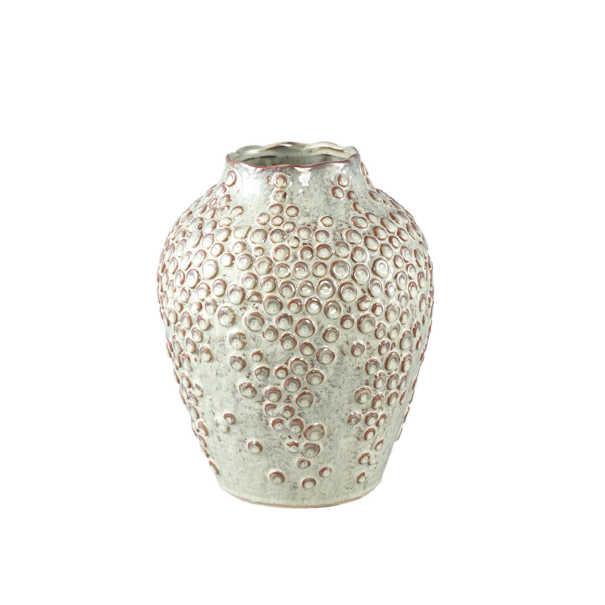 TOPF Avis Beige 24/24/30cm - Beige, Keramik (30cm) - PTMD Collection