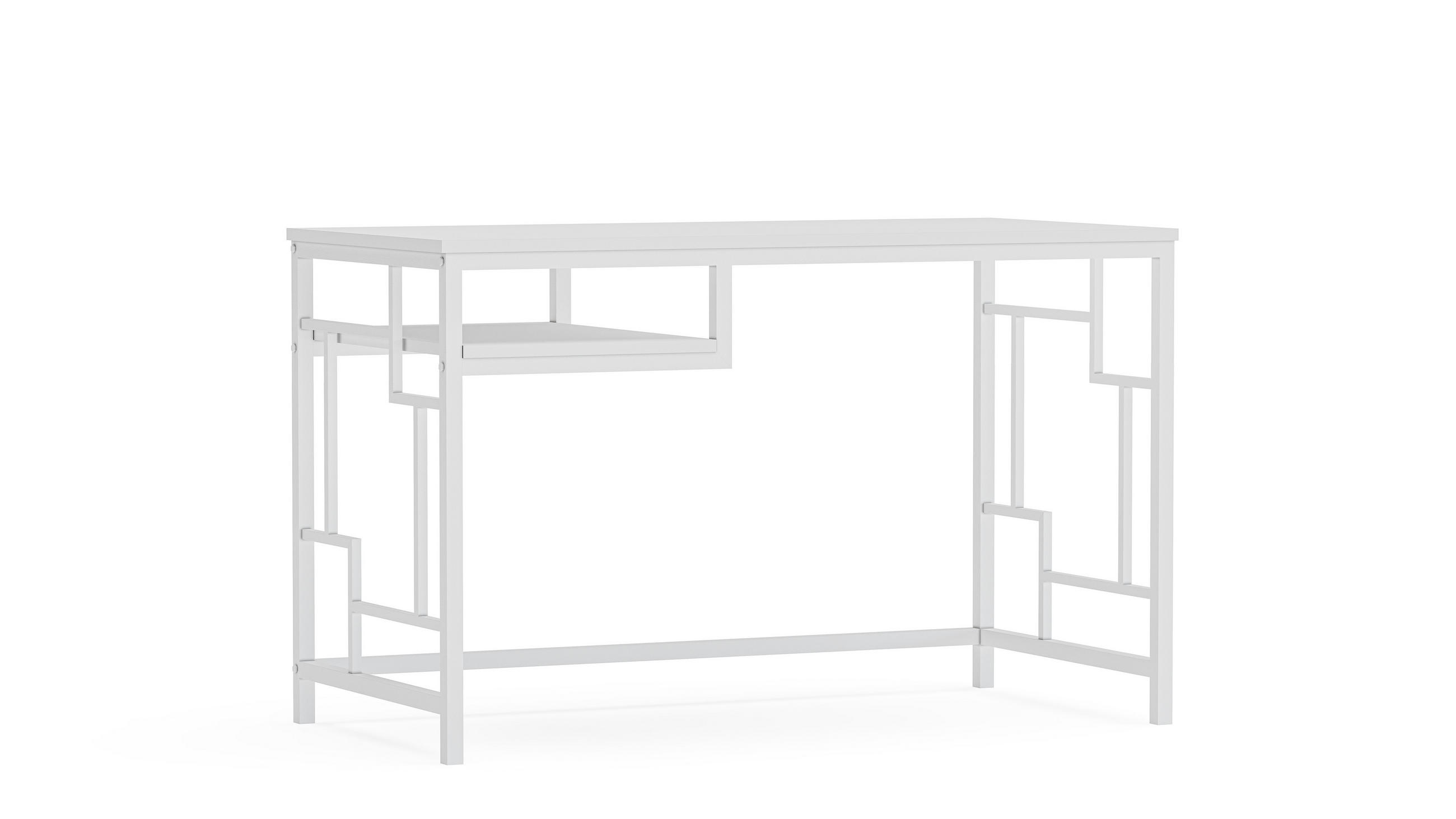 COMPUTERTISCH Victory Weiss - Weiß, Holzwerkstoff (120/60/75cm) - Decorotika
