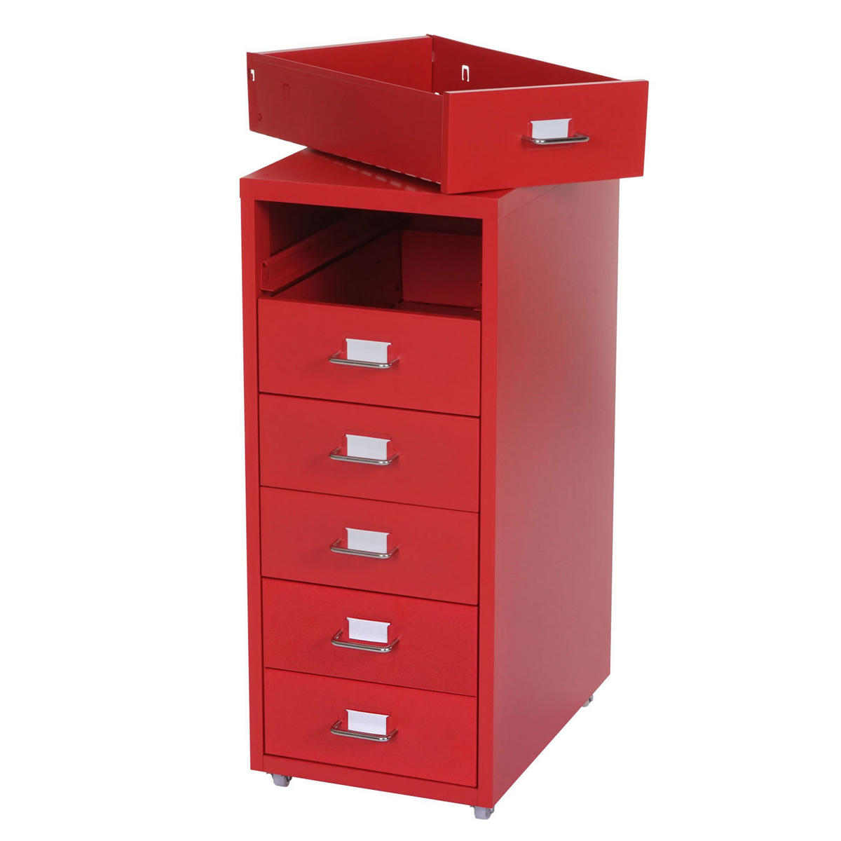 ROLLCONTAINER Rot - Rot, Metall (28/69/41cm) - MCW