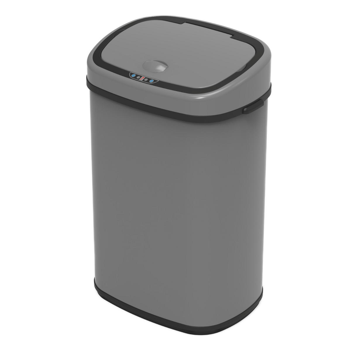 SENSORMÜLLEIMER 58L - Grau, Metall (40/68/29cm) - SVITA