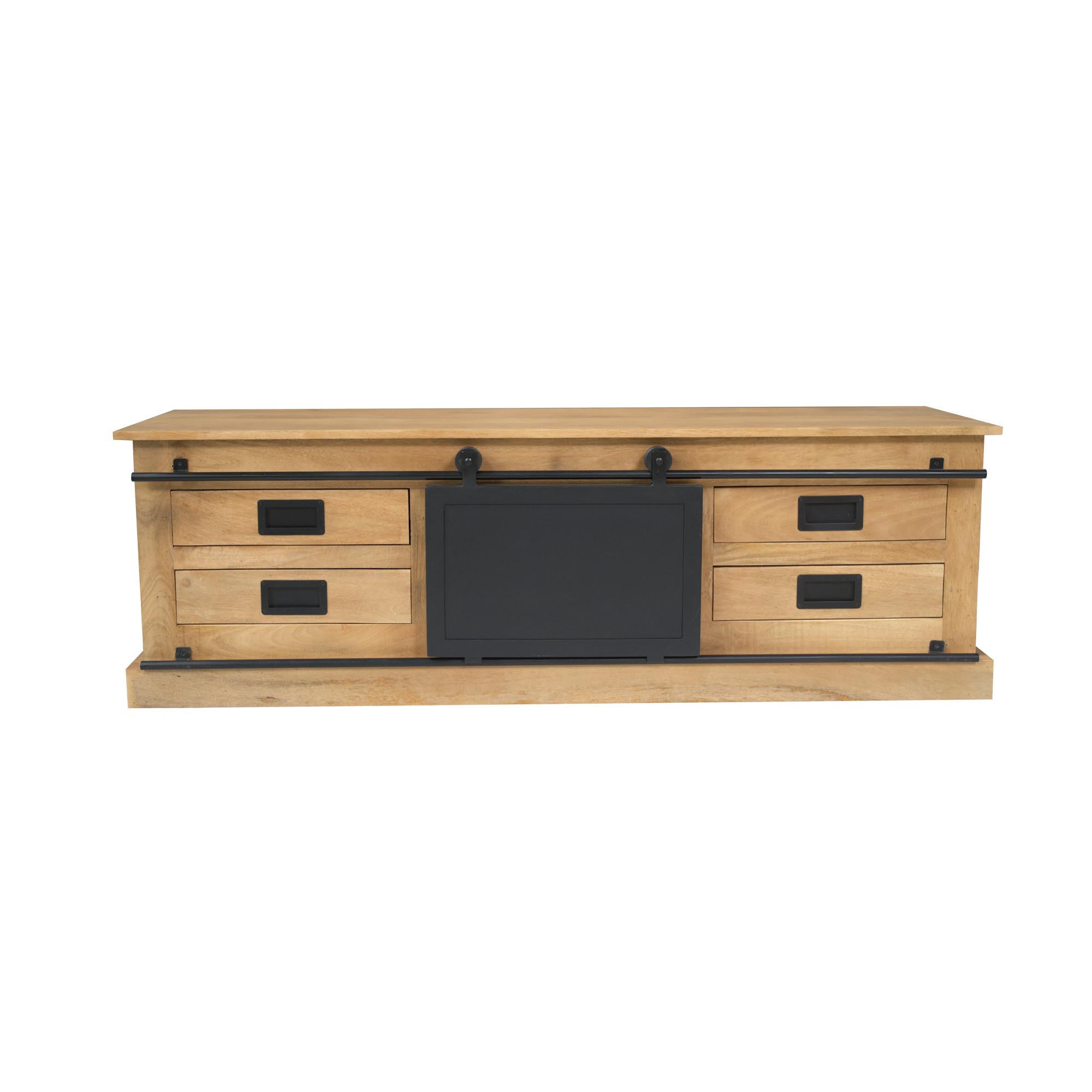 TV-MÖBEL Fresno Braun 45/155/50 cm - Braun, Holz (155/50/45cm) - Starfurn