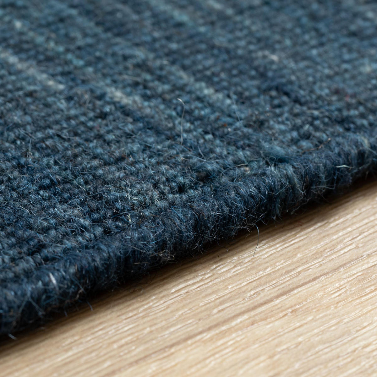 HANDWEBTEPPICH 90/160 cm Delhi - Blau, Naturmaterialien (90/160cm) - Steffensmeier