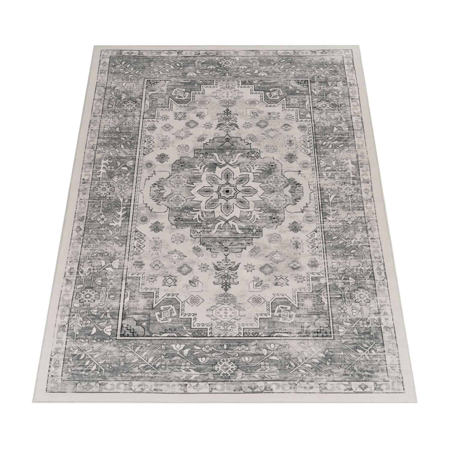 KURZFLORTEPPICH 120/160 cm Semer 426 - Grau, Kunststoff (120/160cm) - Paco Home