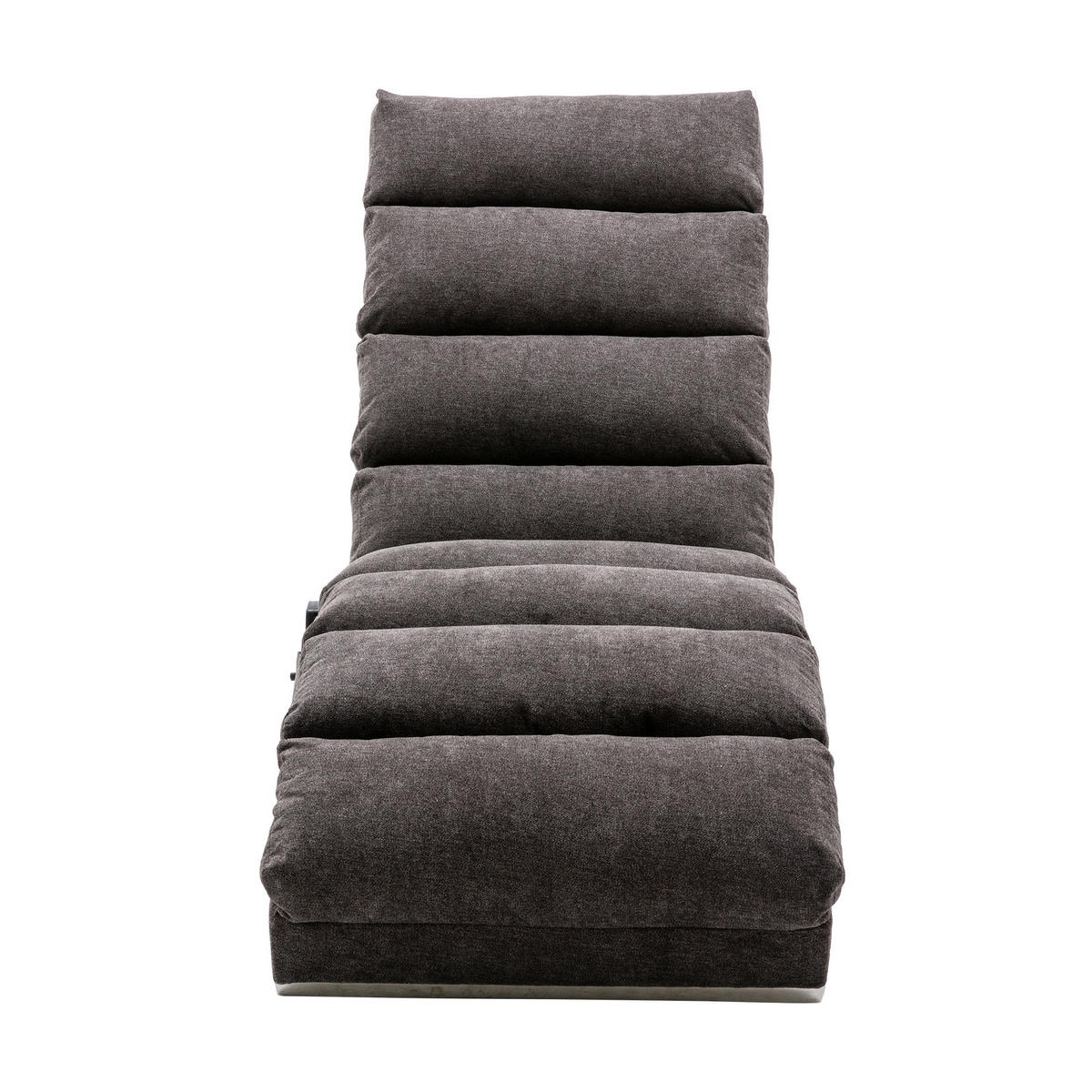 RELAXLIEGE Liegesessel,Relaxsessel,Leinenstoff,Grau - Grau, Textil (55/84/148cm) - LVHOM