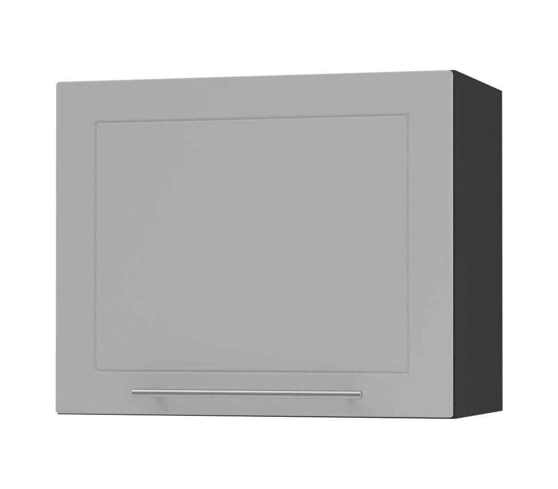 KLAPPHÄNGESCHRANK Kvantum W8/60 Dust Grey Matt / Schwarz Matt 60 / 32,5 / 50cm - Schwarz/Grau, Holz/Holzwerkstoff (60/50/32.5cm) - Feldmann-Wohnen