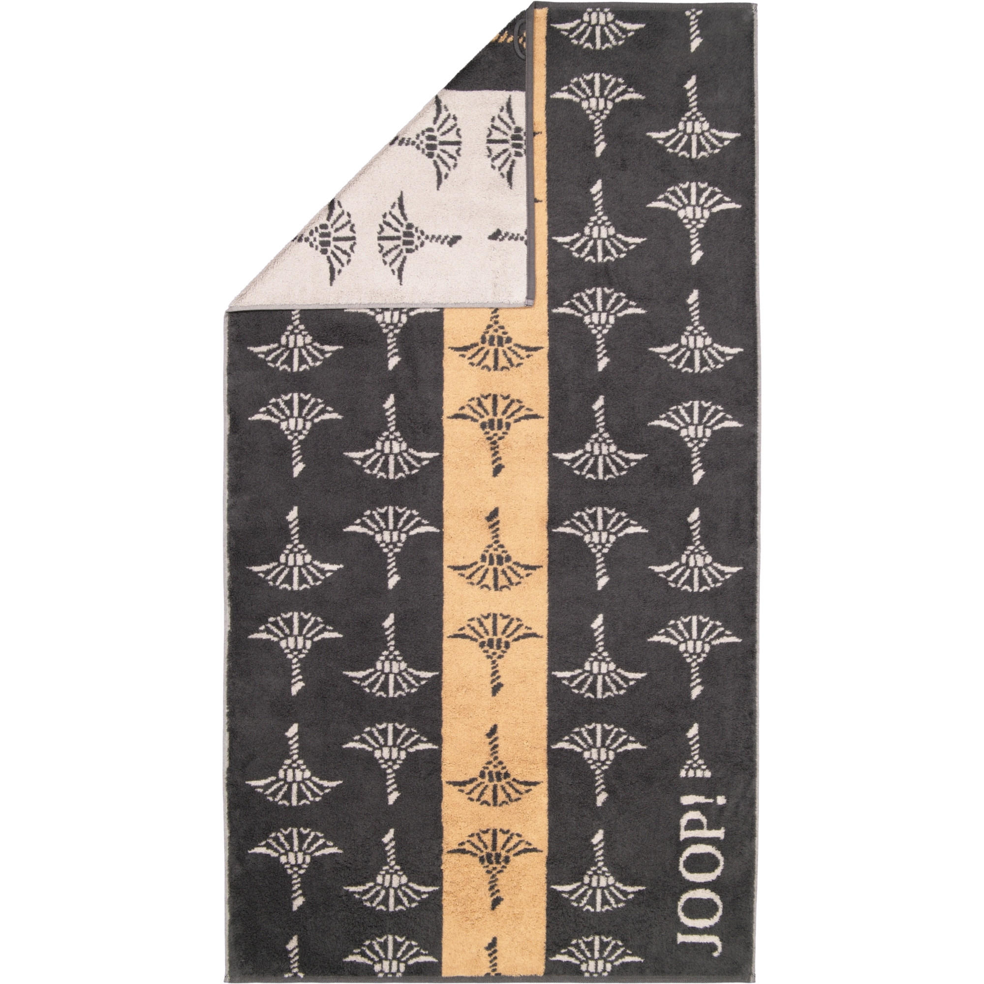 DUSCHTUCH DIVIDED CORNFLOWER 1706 STEIN - 73 - Grau, Textil (80/150cm) - Joop!