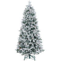 KÜNSTLICHER Weihnachtsbaum, 183 cm Christbaum mit 1489 Spitzen für Weihnachten - Grün, Kunststoff (183cm) - HOMCOM