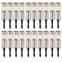 LED SOLARLEUCHTE Edelstahl Silber - Silberfarben, Kunststoff (4.6/4.6/25cm) - Globo Lighting