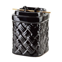 DUFTLAMPE Basic Schwarz 10/10/13 cm Keramik - Schwarz, Keramik (13cm) - Mondex