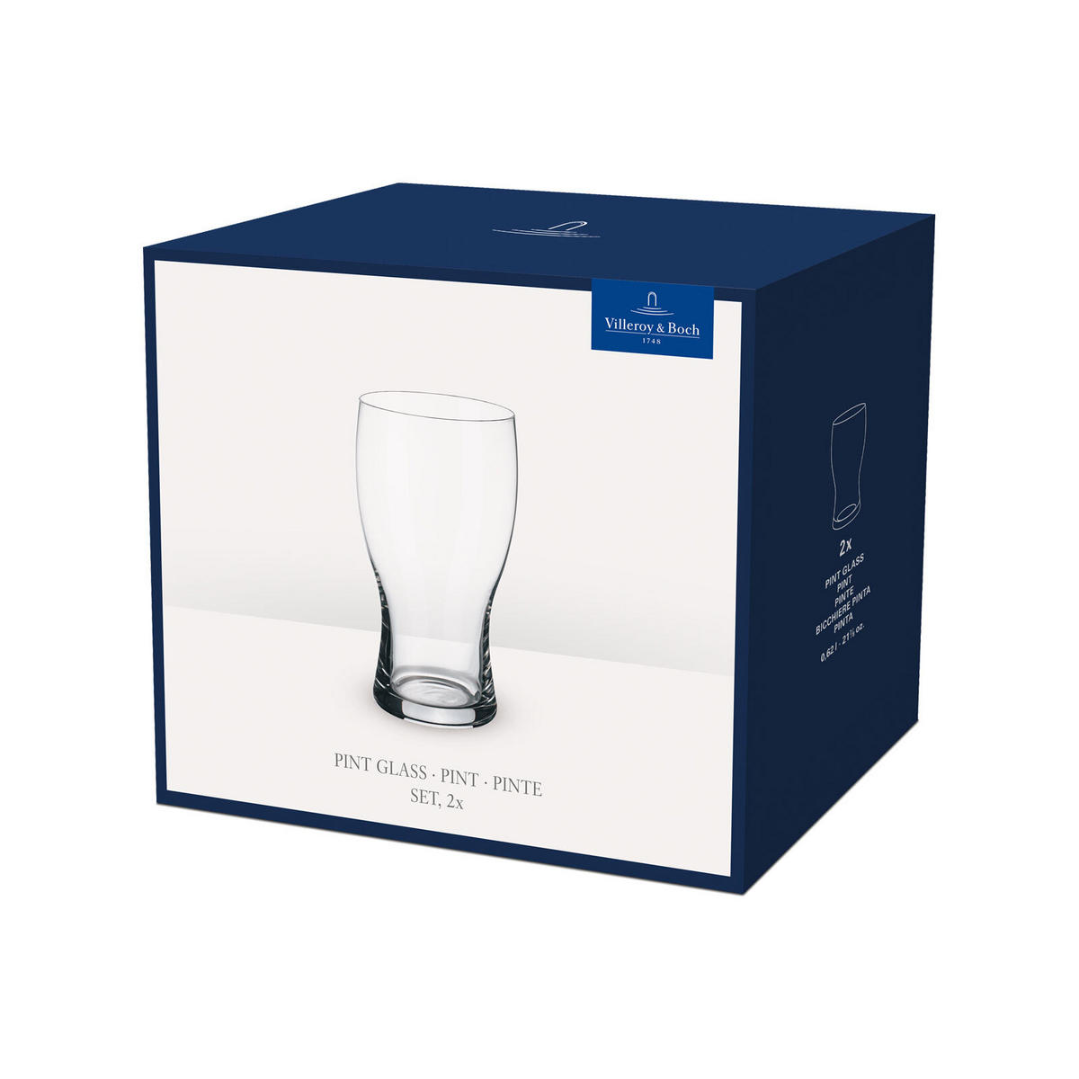 PILSGLÄSER Purismo Bar transparent 620 ml 2er Set - Transparent, Glas (0.63L) - Villeroy & Boch