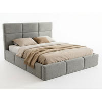 POLSTERBETT Celine - Eichefarben/Schwarz, Holz/Kunststoff (180/200cm) - Sofnet