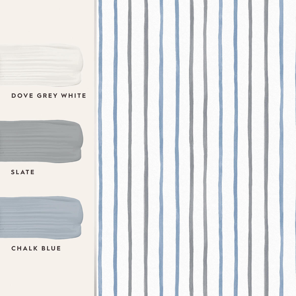 VLIESTAPETE malerische Streifen 1000x52cm - Blau, Papier/Kunststoff (52/1000cm) - LAURA ASHLEY
