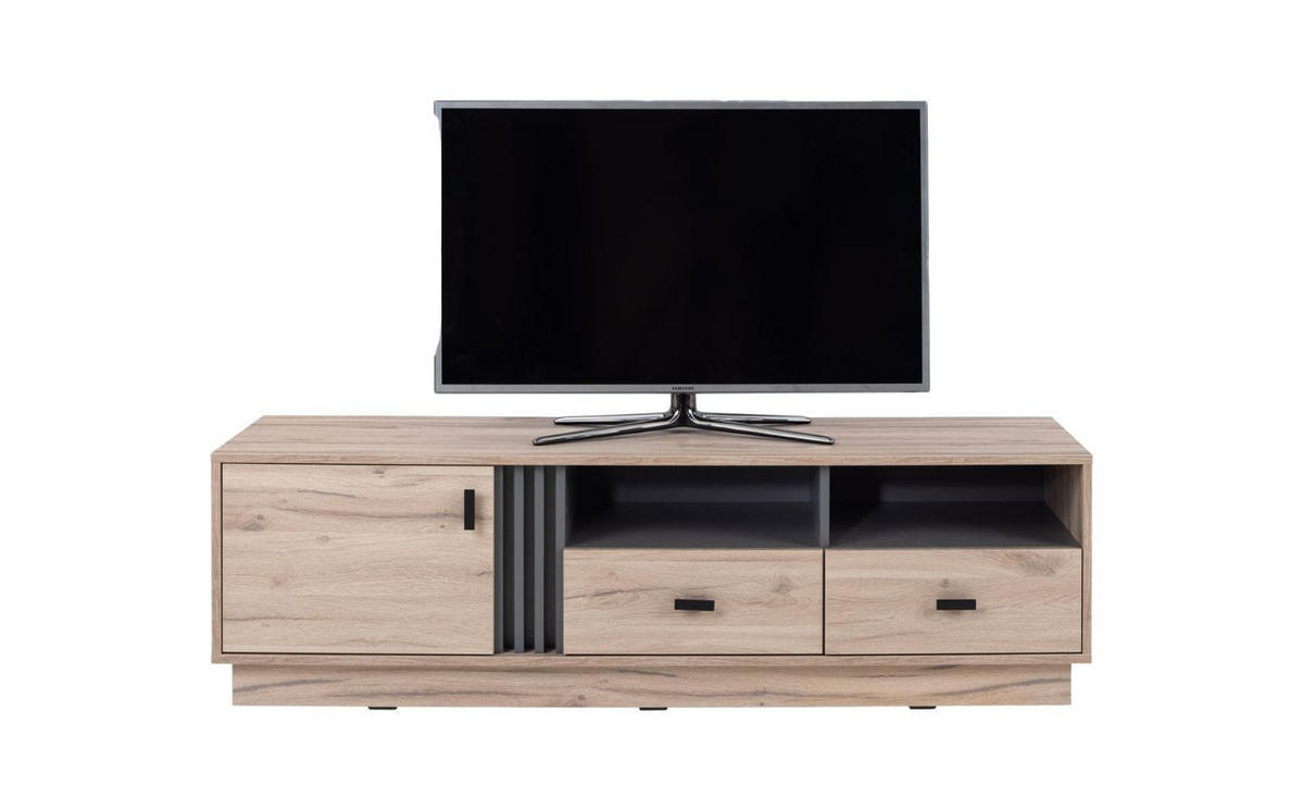 WOHNZIMMER Set – ALLMO System – Eichefarben - Eichefarben, Holzwerkstoff (60/195/40cm) - hi-markt