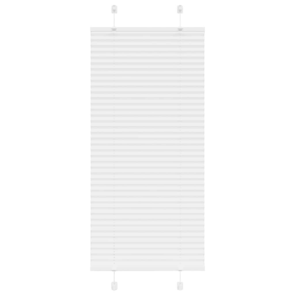 PLISSEE 65/100 cm Stoffbreite 64,4 cm aus Polyester Weiß - Weiß, Textil (65/100cm) - vidaXL