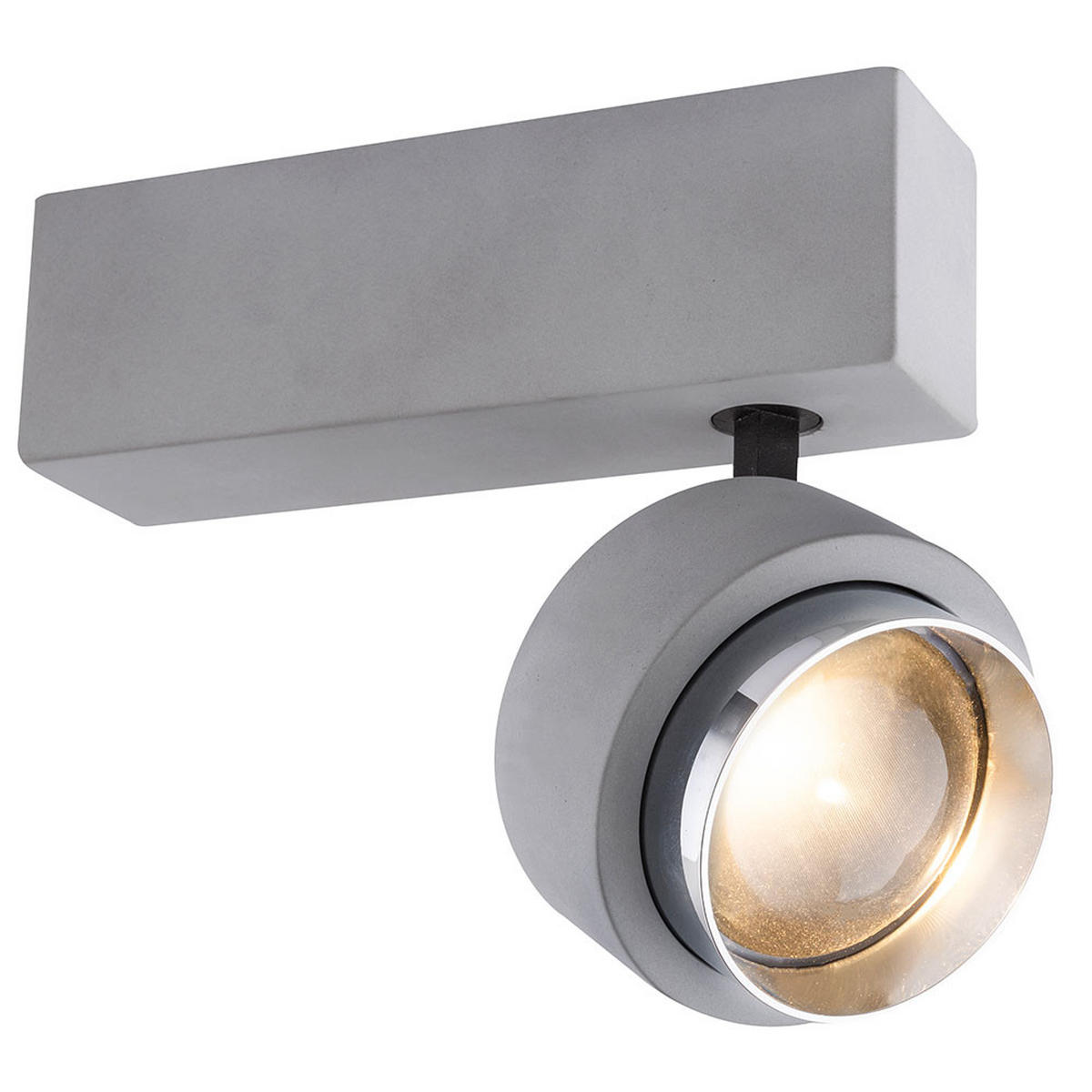 LED DECKENLEUCHTE TIMO Beton Grau - Grau, Metall (19/9.7/15cm) - Globo Lighting