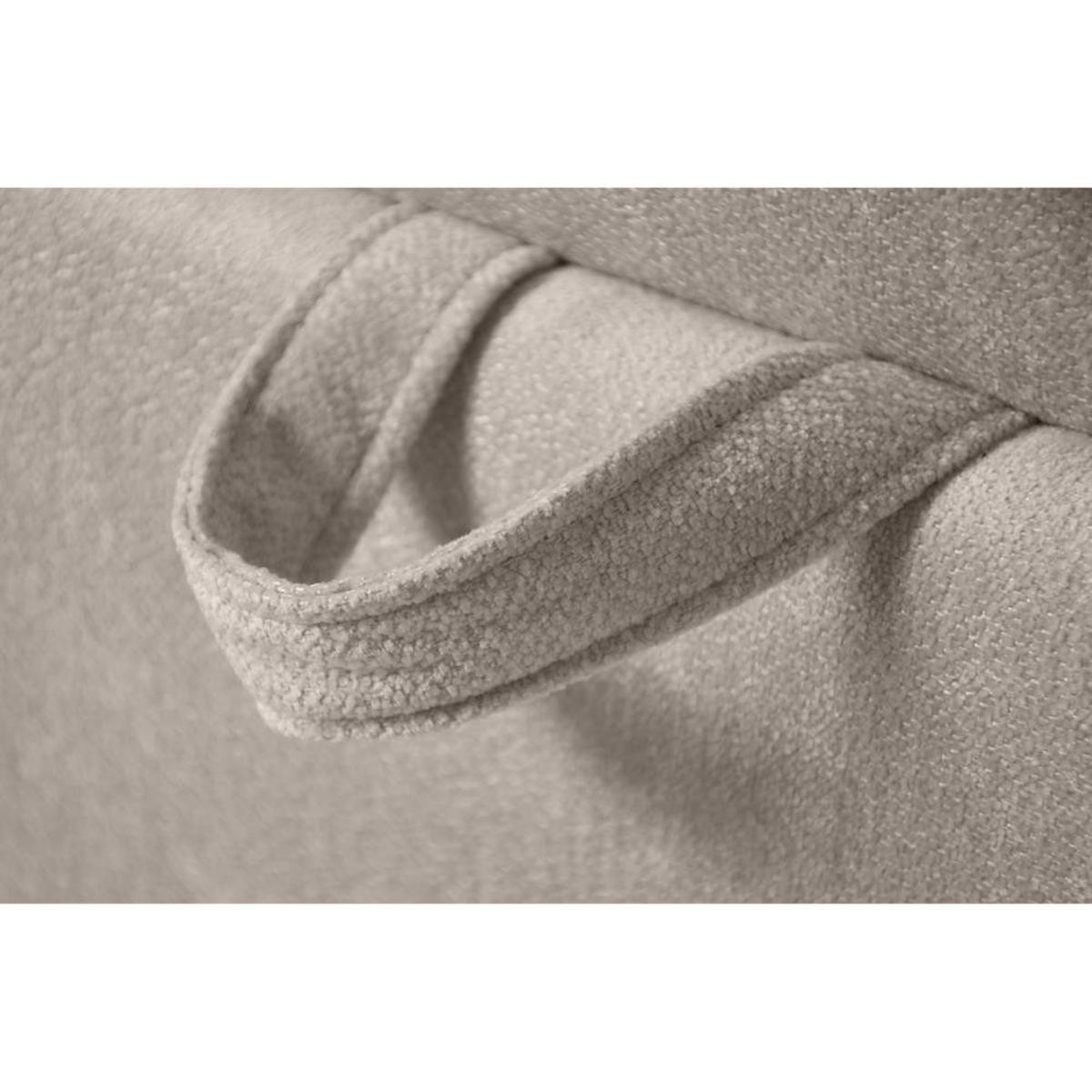 BOXBETT Solido mit Bettkasten 180x200 cm beige - Beige/Schwarz, Textil/Metall (180/200cm) - Beautysofa