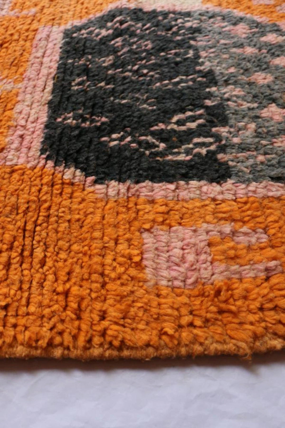 BERBERTEPPICH aus reiner Wolle 77x 375 cm - Orange, Naturmaterialien (77/375cm) - AFK Living