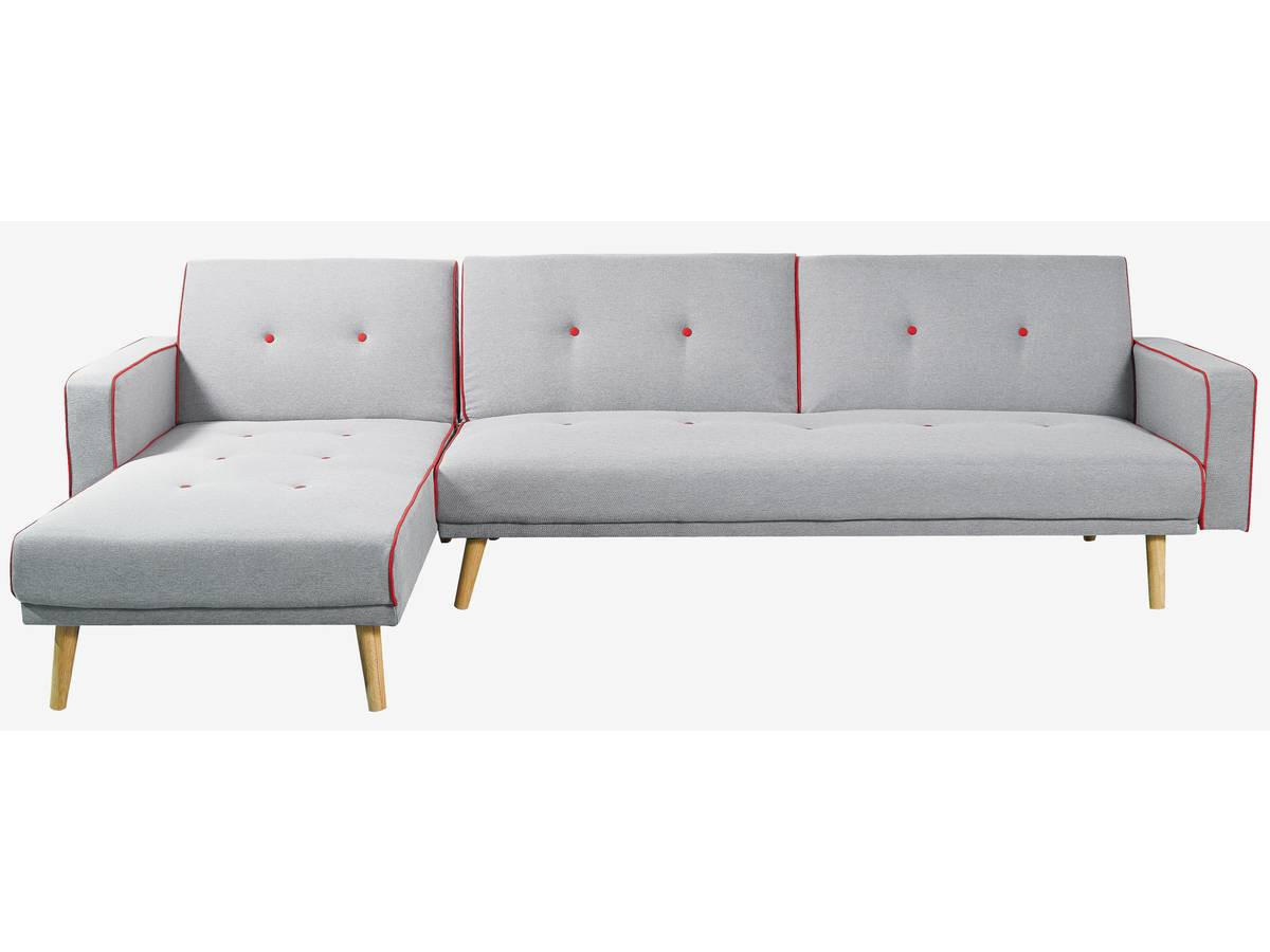 ECKSCHLAFSOFA Jules Grau - Grau, Textil (275/148cm) - Habitat Garten