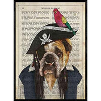 POSTER Hund Jack Sparrow . A4 Rahmenlos - Klar, Papier (29.7/5/21cm) - Nacnic