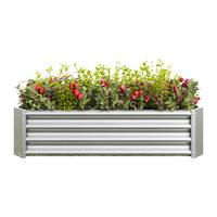 METALL-HOCHBEET silberfarben, rostfest, 120x60x30 cm für Garten & Terrasse - Grau, Metall (120/30/60cm) - Biohort