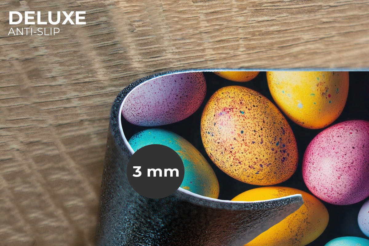 PLATZSETS 6er-Set Bunt - Ostereier - Spritzer Placemats 45x30 cm - Multicolor, Kunststoff (0.3/45/30cm) - MuchoWow