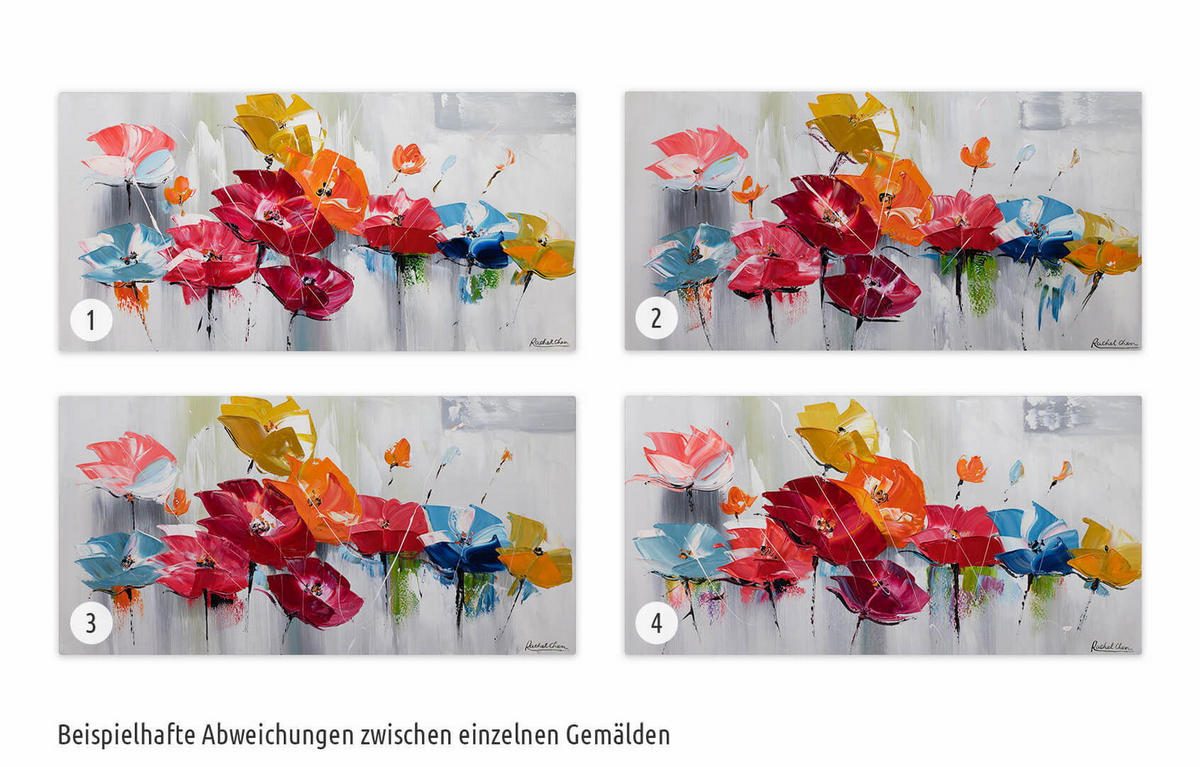 ÖLGEMÄLDE 100/50 cm - Multicolor, Holz/Textil (1.36/50cm) - KUNSTLOFT