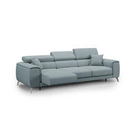 LINEARSOFA Fusion - Hellblau, Textil (260/74/102cm) - Divani.store