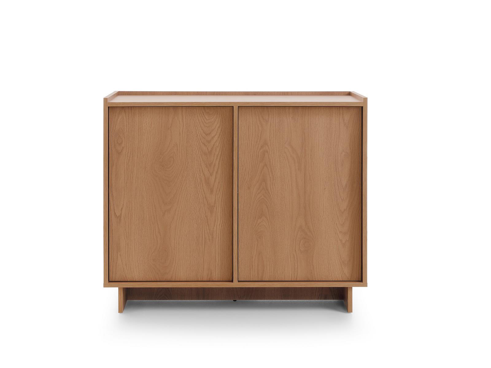 KOMMODE mit 2 Türen 98cm KELLOS eiche karmel - Eichefarben, Holzwerkstoff (98/82/39cm) - Compleo24
