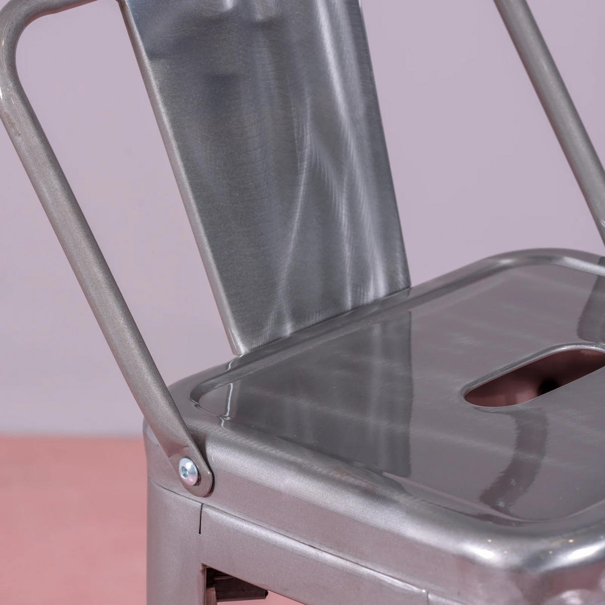 HOCKER Metall Alufarben - Alufarben, Metall (43/97/43cm) - Nest Dream