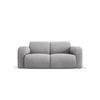 SOFA Molino aus strukturiertem Stoff hellgrau 2 Sitzplätze - Hellgrau, Textil (95/72/170cm) - Micadoni