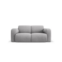 SOFA Molino aus strukturiertem Stoff hellgrau 2 Sitzplätze - Hellgrau, Textil (95/72/170cm) - Micadoni