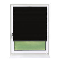 PLISSEE Basic ohne Bohren - Schwarz, Textil (70/150cm) - Deco-Raum