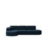 GARTENECKSOFA L-Form Garten Modena L Patio Marineblau Links - Blau, Holz/Textil (165/78/296cm) - Kaiser Möbel