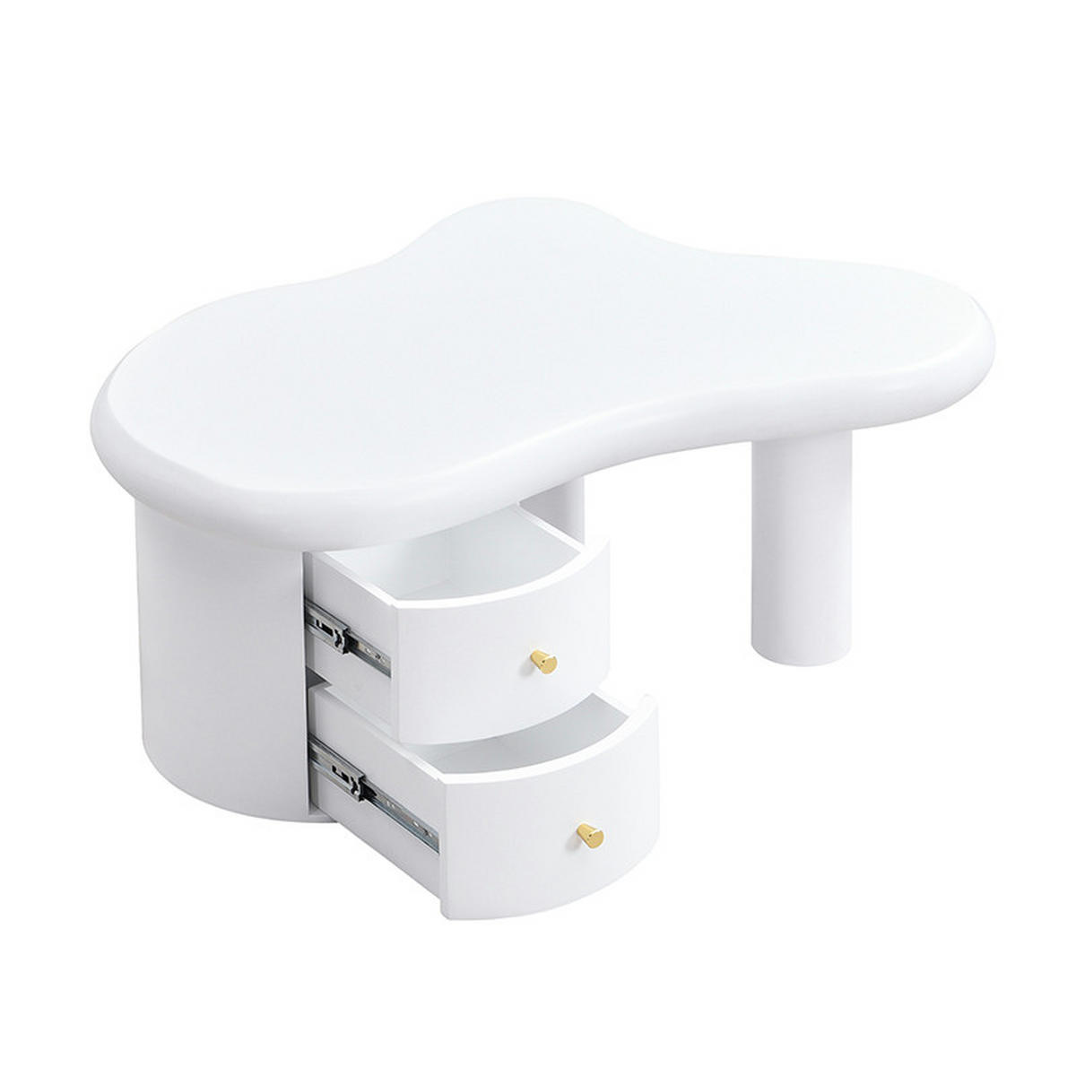 COUCHTISCH Weiß - Weiß, Holzwerkstoff (97/64/42cm)