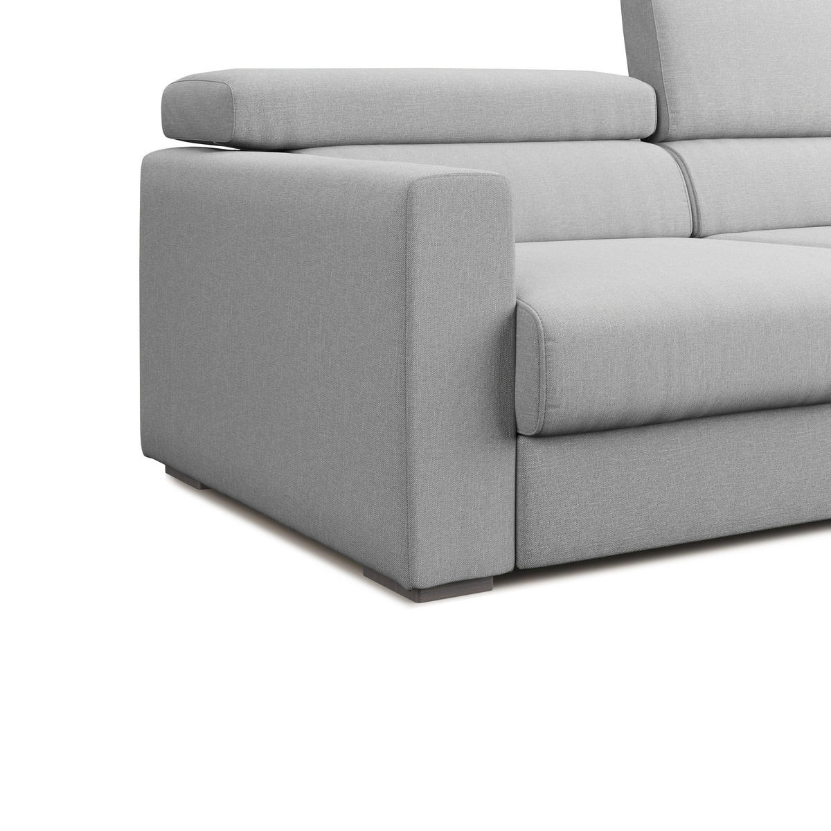 LINEARSOFA Dylan - Grau, Textil (158/89/100cm) - Divani.store